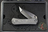 Borka Blades/Marfione Custom Knives Collaboration SBTF Custom Folder Set- Carboquartz with DLC Finished Blade And Hitex Tritium Inlaid Chip