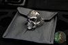 Borka Blades Silver Skull Ring- "Who Dares Wins" - Various Sizes