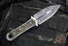 Borka Custom SBD- Double Edge Dagger- 2Saints Skull Custom Handle Scales- Urban Camo Full Serrated Blade