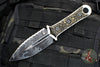 Borka Custom SBD- Double Edge Dagger- 2Saints Skull Custom Handle Scales- Urban Camo Full Serrated Blade