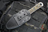 Borka Custom SBD- Double Edge Dagger- 2Saints Skull Custom Handle Scales- Urban Camo Full Serrated Blade