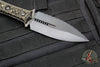 Borka Custom SBD- Double Edge Dagger- 2Saints Skull Custom Handle Scales- DLC Full Serrated Blade- Last One