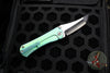Borka SBHF Custom Folder- Green Anodized Titanium with Satin Chisel Ground Blade