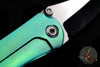 Borka SBHF Custom Folder- Green Anodized Titanium with Satin Chisel Ground Blade