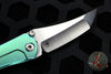 Borka SBHF Custom Folder- Green Anodized Titanium with Satin Chisel Ground Blade