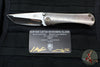 Borka Blades/Sean Marfione Summit Collaboration SBTF Custom Folder - Bloodwash Finished Titanium- Diamond Wash Finished Blade