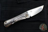 Borka Blades/Sean Marfione Summit Collaboration SBTF Custom Folder - Bloodwash Finished Titanium- Diamond Wash Finished Blade
