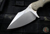 Borka Blades SRambit Fixed Blade -Stonewash with Green Micarta Scales