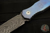 Blackside Customs Phase 7- Double Edge Dagger - Black Boomerang Damascus with Flamed Titanium Scales BSC-P7-FLTI-DAMASCUS