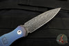 Blackside Customs Phase 7- Double Edge Dagger - Black Boomerang Damascus with Flamed Titanium Scales BSC-P7-FLTI-DAMASCUS