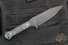 Blackside Customs Fedele X- Tanto Edge- Black Blade- Black Camo Carbon Fiber Scales- Blue Hardware BSC-FX-BLK-BLKCAMO