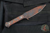 Blackside Customs Fedele X- Tanto Edge- Orange Half-Tone Camo- Orange Camo Carbon Scales BSC-FX-ORCAMO-ORCF