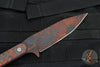 Blackside Customs Fedele X- Tanto Edge- Orange Half-Tone Camo- Orange Camo Carbon Scales BSC-FX-ORCAMO-ORCF