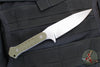 Blackside Customs Fedele X- Tanto Edge- Stonewash with OD Green G-10 Scales BSC-FX-SW-ODG10