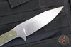 Blackside Customs Fedele X- Tanto Edge- Stonewash with OD Green G-10 Scales BSC-FX-SW-ODG10