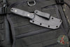 Blackside Customs Kimura Fixed Blade - Gray Matter Finish- Black G-10 Scales BSC-K1-GM-BLKG10