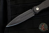 Blackside Customs Phase 7- Double Edge Dagger - Black with Carbon Fiber Scales BSC-P7-BLK-CF