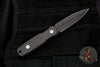 Blackside Customs Phase 7- Double Edge Dagger - Black with Carbon Fiber Scales BSC-P7-BLK-CF