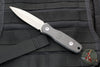 Blackside Customs Phase 7 Double Edge Dagger - Gray Matter with Carbon Fiber Scales BSC-P7-GRY-CF