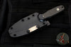 Blackside Customs Phase 7- Double Edge Dagger - Stonewash with Carbon Fiber Scales BSC-P7-SW-CF