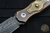 Blackside Customs Starlingear Colaboration- Copper Handled Phase 7- Double Edge Damascus Dagger - One Off Art Deco