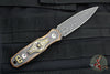 Blackside Customs Starlingear Colaboration- Copper Handled Phase 7- Double Edge Damascus Dagger - One Off Art Deco