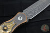 Blackside Customs Starlingear Colaboration- Copper Handled Phase 7- Double Edge Damascus Dagger - One Off Art Deco