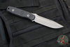 Blackside Customs Plan B Fixed Blade- Gray Matter Finish- Black G-10 Scales BSC-PB-GM-BLKG10