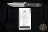 Blackside Customs Plan B Fixed Blade - Stonewash Finish- Carbon Fiber Scales BSC-PB-SW-CF