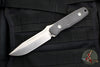 Blackside Customs Plan B Fixed Blade - Stonewash Finish- Carbon Fiber Scales BSC-PB-SW-CF