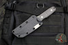 Blackside Customs Plan B Fixed Blade - Stonewash Finish- Carbon Fiber Scales BSC-PB-SW-CF