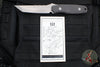 Blackside Customs- Kimura Fixed Blade - Stonewash Finish- Carbon Fiber Scales BSC-K1-SW-CF