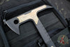 Blackside Customs Rykochet- Tomahawk- Black PVD Finished- Black G-10 Handle Scale- Bronzed Titanium Head Scales- Titanium Hardware BSC-T-BLK-BLKG10-BRTI