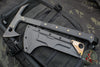 Blackside Customs Rykochet- Tomahawk- Black PVD Finished- Black G-10 Handle Scale- Carbon Fiber Head Scales- Titanium Hardware BSC-T-BLK-BLKG10-CF