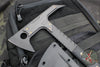 Blackside Customs Rykochet- Tomahawk- Black PVD Finished- Black G-10 Handle Scale- Carbon Fiber Head Scales- Titanium Hardware BSC-T-BLK-BLKG10-CF