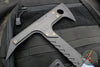Blackside Customs Rykochet- Tomahawk- Black PVD Finished- Flamed Titanium Handle Scale- Carbon Fiber Head Scales- Titanium Hardware BSC-T-BLK-FLTI-CF