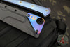 Blackside Customs Rykochet- Tomahawk- Black PVD Finished- Flamed Titanium Handle Scale- Carbon Fiber Head Scales- Titanium Hardware BSC-T-BLK-FLTI-CF