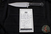 Blackside Customs Fedele X- Tanto Edge- Stonewash with Carbon Fiber Scales BSC-FX-SW-CF