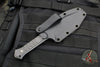 Blackside Customs Fedele X- Tanto Edge- Stonewash with Carbon Fiber Scales BSC-FX-SW-CF