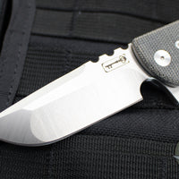 Chaves Knives T.A.K. Flipper - Drop Point- Black Micarta Scales