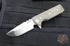 Chaves Knives T.A.K. Flipper - Drop Point- OD Green Micarta Scales