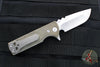 Chaves Knives T.A.K. Flipper - Drop Point- OD Green Micarta Scales