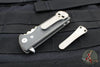 Chaves Knives T.A.K. Flipper - Tanto Edge- Black Micarta Scales