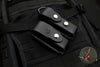 Chris Reeve Black Leather Belt Sheath - Fits large and small folders