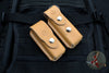 Chris Reeve Brown Leather Belt Sheath - Fits large and small folders