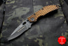 Duane Dwyer Custom Goods BBN-L custom folder USS New Jersey Teak Wood Handle Black Modified Recurve V-Grind Blade