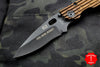 Duane Dwyer Custom Goods BBN-L custom folder USS New Jersey Teak Wood Handle Black Modified Recurve V-Grind Blade