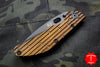 Duane Dwyer Custom Goods BBN-L custom folder USS New Jersey Teak Wood Handle Black Modified Recurve V-Grind Blade