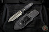Elishewitz Custom Knives 4" Boot Dagger -Spear Point-Black Snow Finish