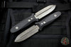 Elishewitz Custom Knives 4" Boot Dagger -Spear Point-Black Snow Finish
